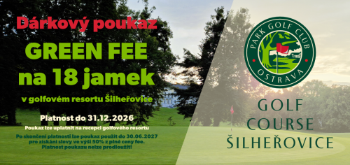 Green fee na 18 jamek v roce 2026